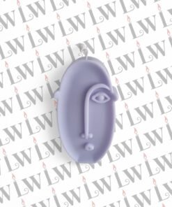 Espelma de cera de soja decorativa model Cara D color lila