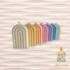 velas de soja arcoiris