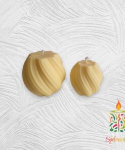 Vela Espiral grande más pequeña amarillo