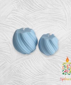 Vela Espiral grande más pequeña azul