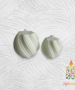 Vela Espiral grande más pequeña verde