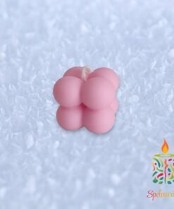 Vela bubble rosa
