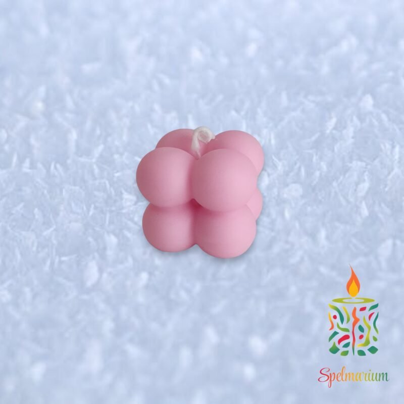 Vela bubble rosa